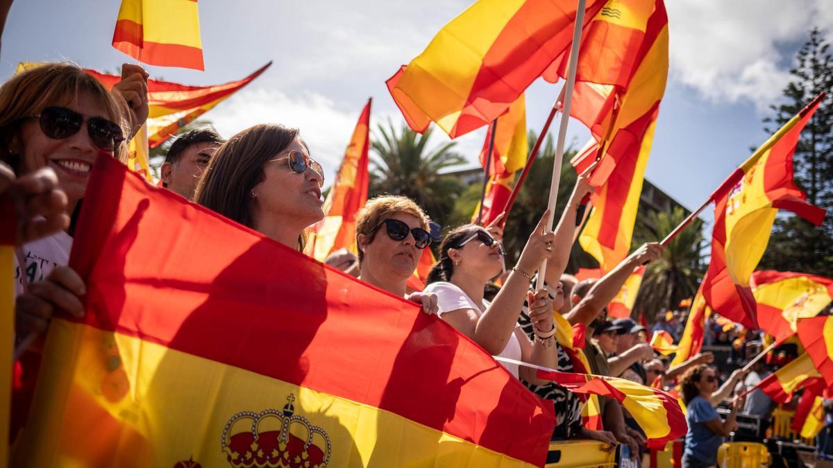 Manifestantes en Santa Cruz.