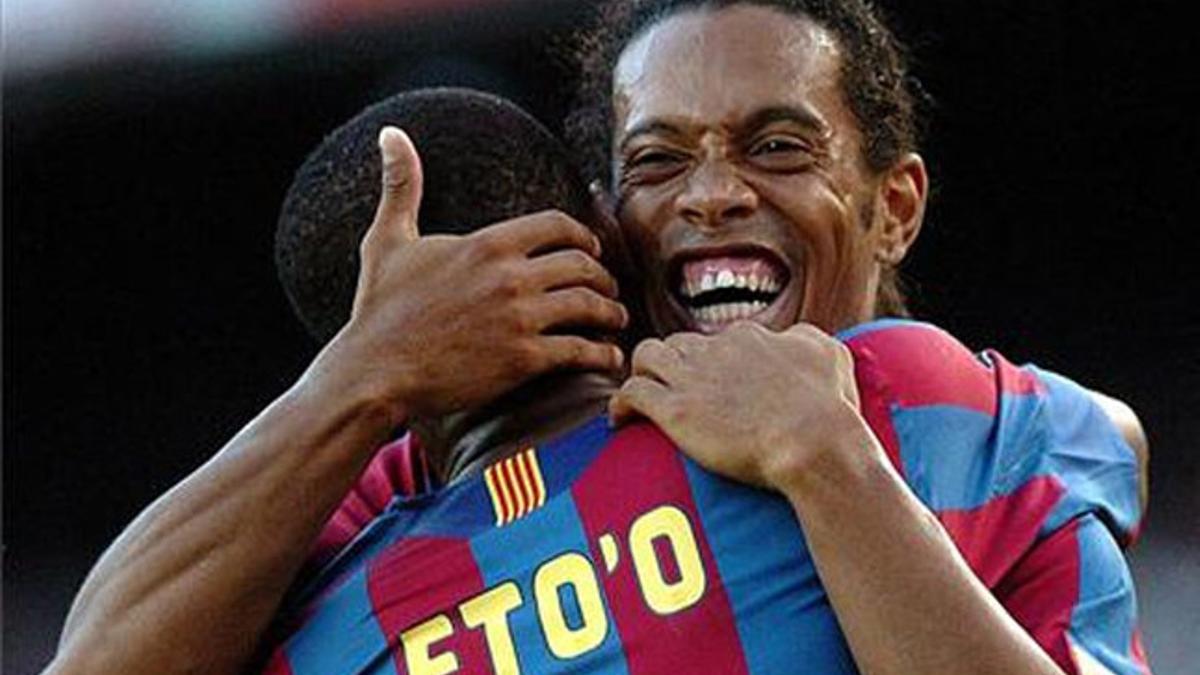 Ronaldinho y Eto'o vivieron grandes momentos en el FC Barcelona