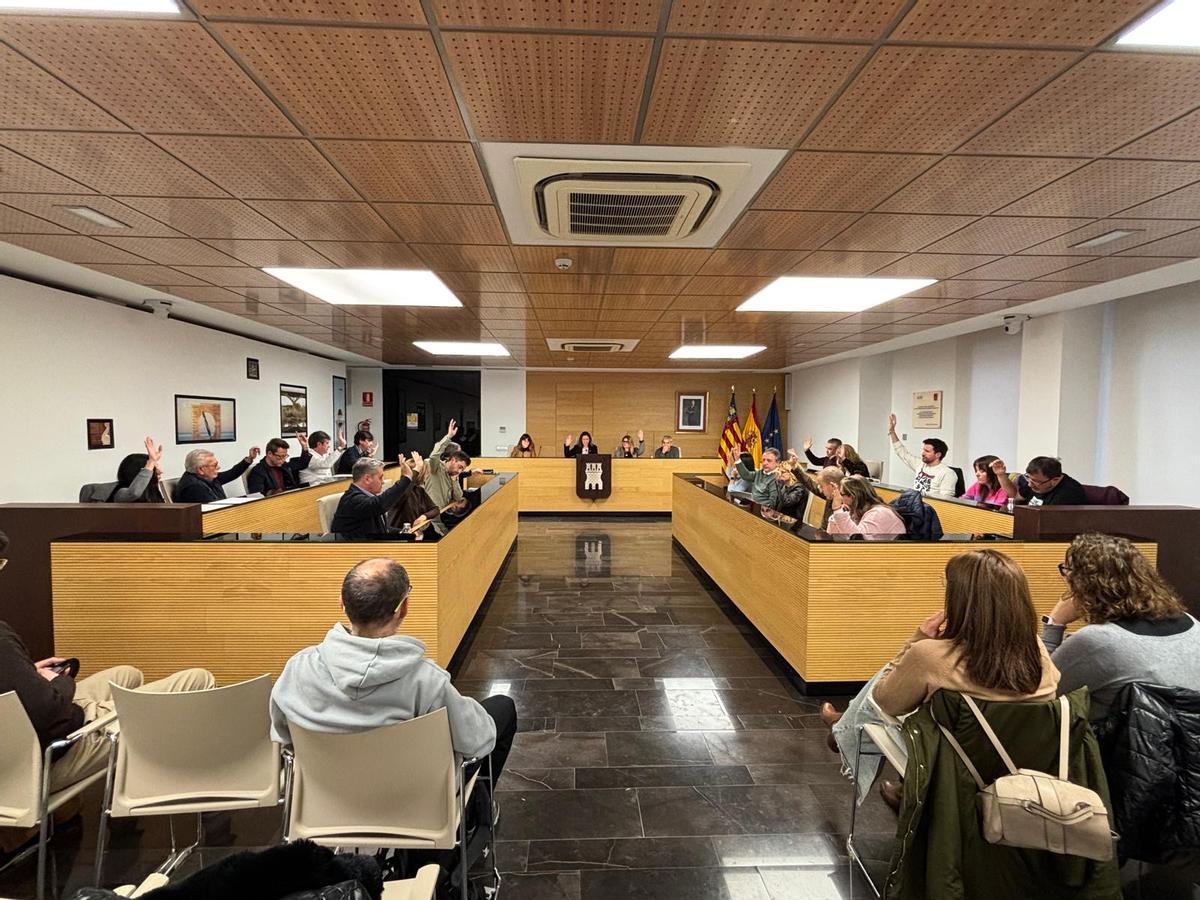 Foto del pleno de este lunes en Almassora, correspondiente al mes de enero.