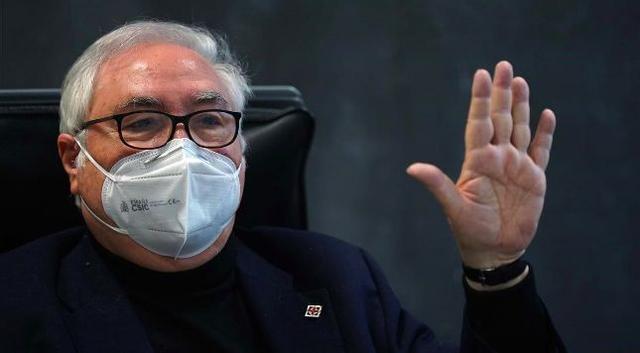 Manuel Castells, durante una entrevista concedida a EL PERIÓDICO el pasado mes de enero.