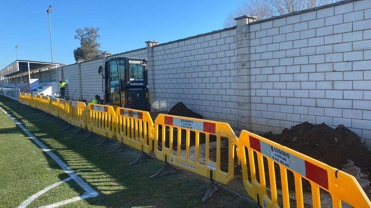 Zona en la que se levantarán las nuevas gradas con accesibilidad para todas las personas.