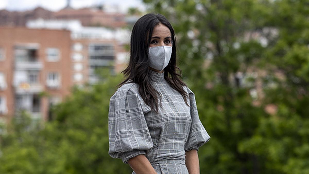 Begoña Villacis en la celebración del día de San Isidro en Madrid 2020