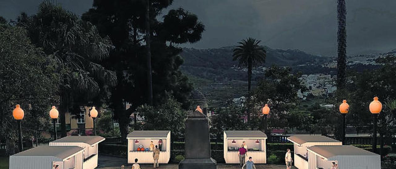 Nuevos puestos para el rastro en el parque de La Paz.