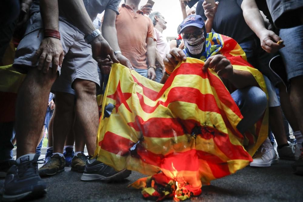 Una protesta ultra a València