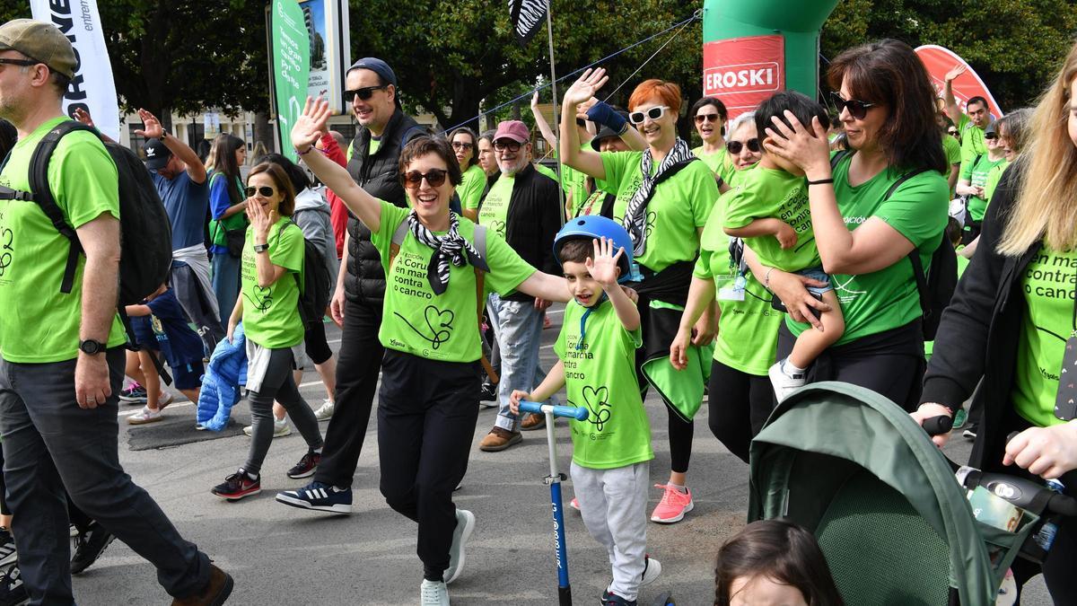 A Coruña caminó contra el cáncer