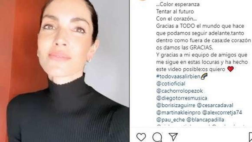 Eugenia Silva colgó el vídeo en su perfil de Instagram. // Instagram