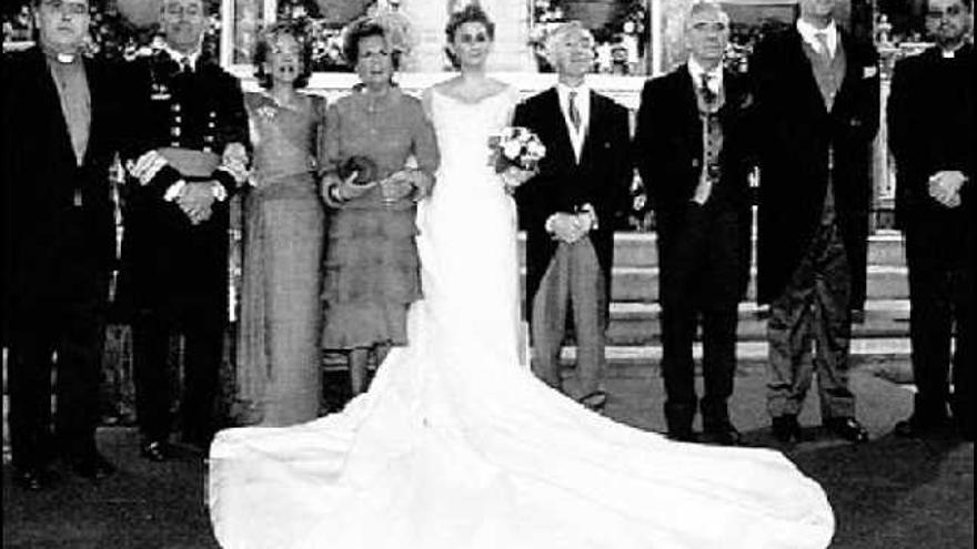 Boda de Francisco Goicoerrotea, marqués de Valdeterrazo, con Ana Echevarría, hija del marqués de Vista Alegre