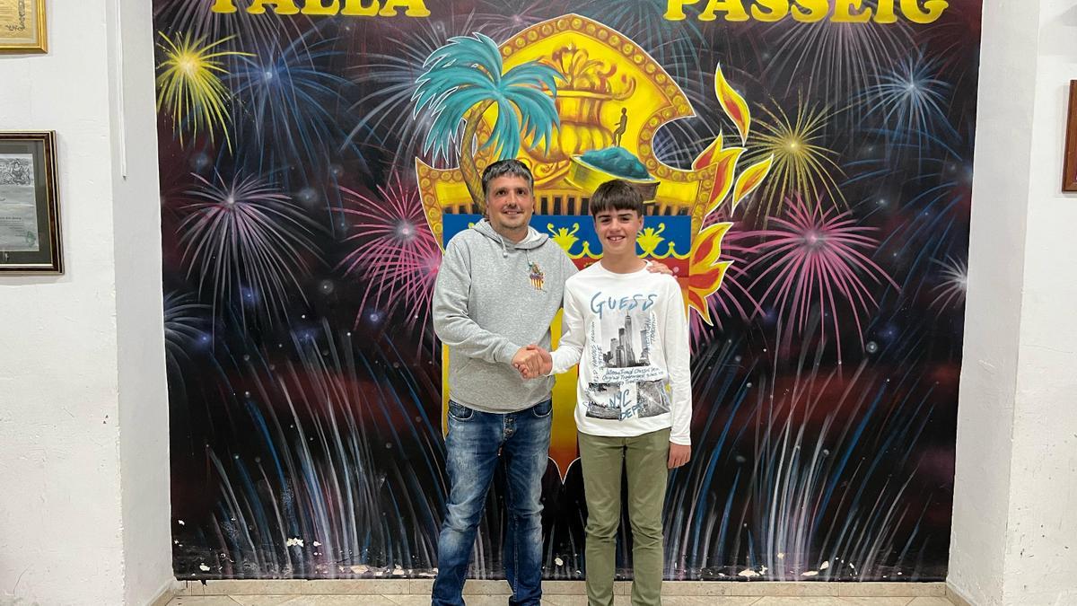 Vicent Peiró y Marc Peiró, presidentes de la comisión Passeig de Tavernes