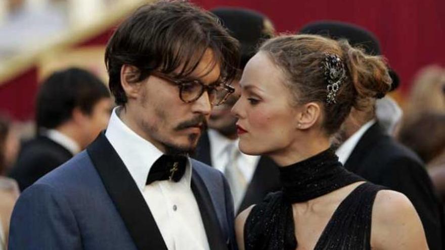 Johnny Depp y Vanessa Paradis.