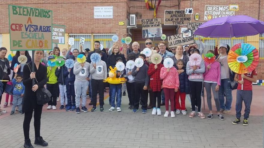 &#039;Parón&#039; de los alumnos del colegio Vista Alegre