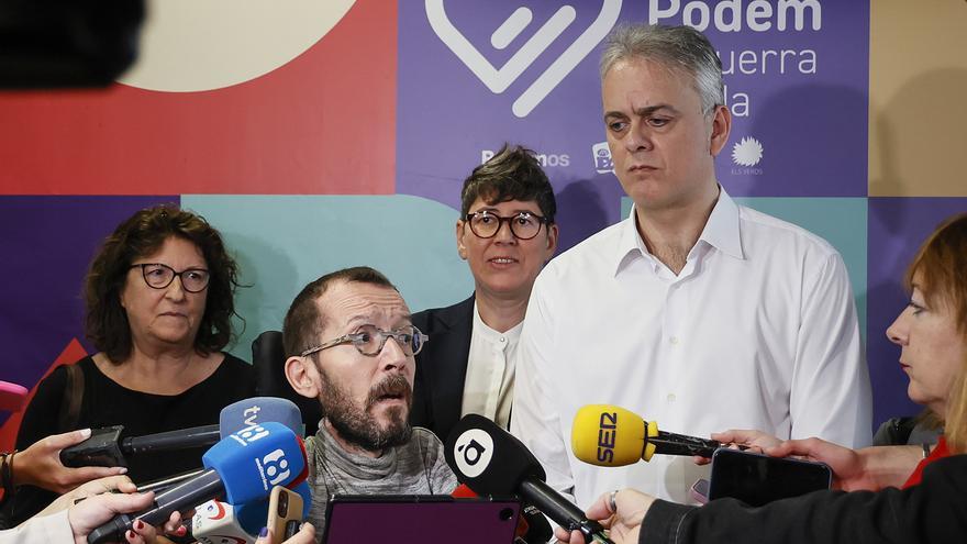 Echenique, &quot;contento&quot; con que Díaz apoye a candidatos de Unidas Podemos en campaña