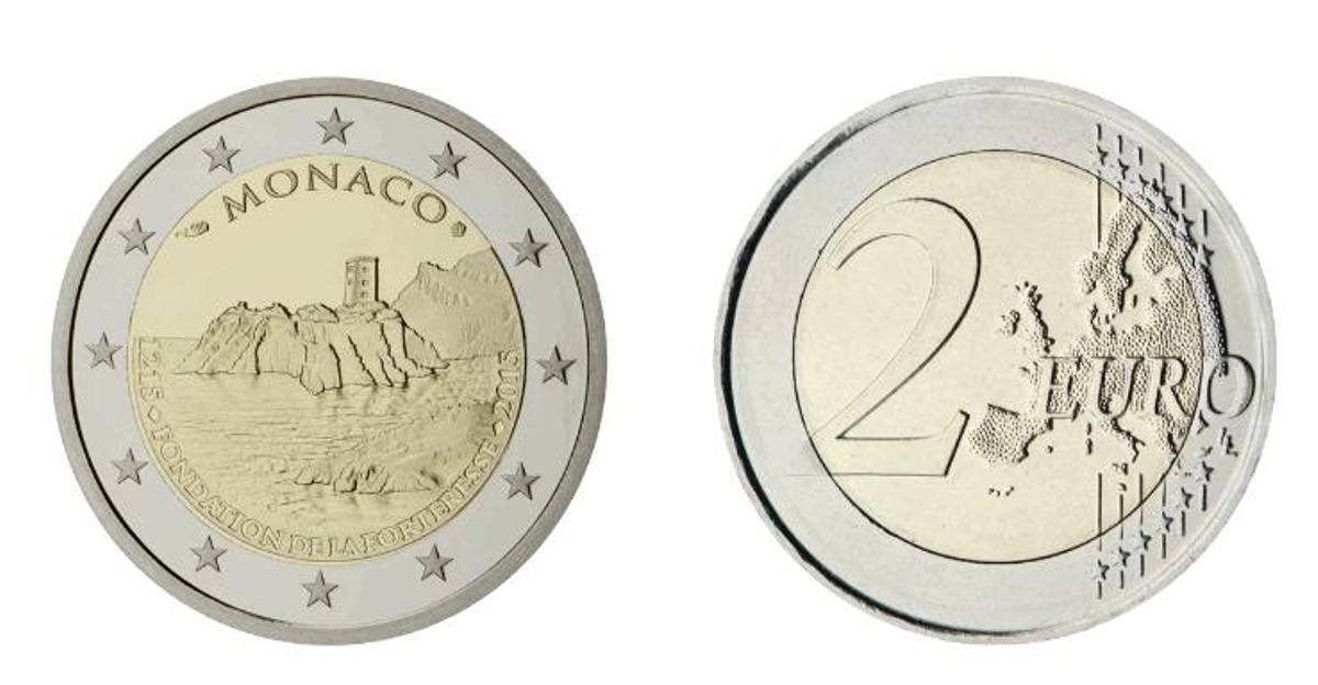 Moneda de 2 euros de Mónaco de 2015