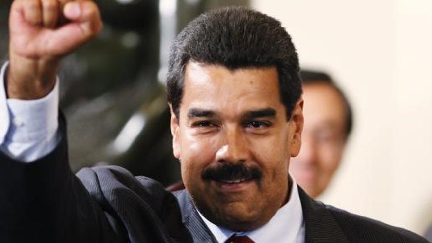 Nicolás Maduro, a su llegada al Parlamento.