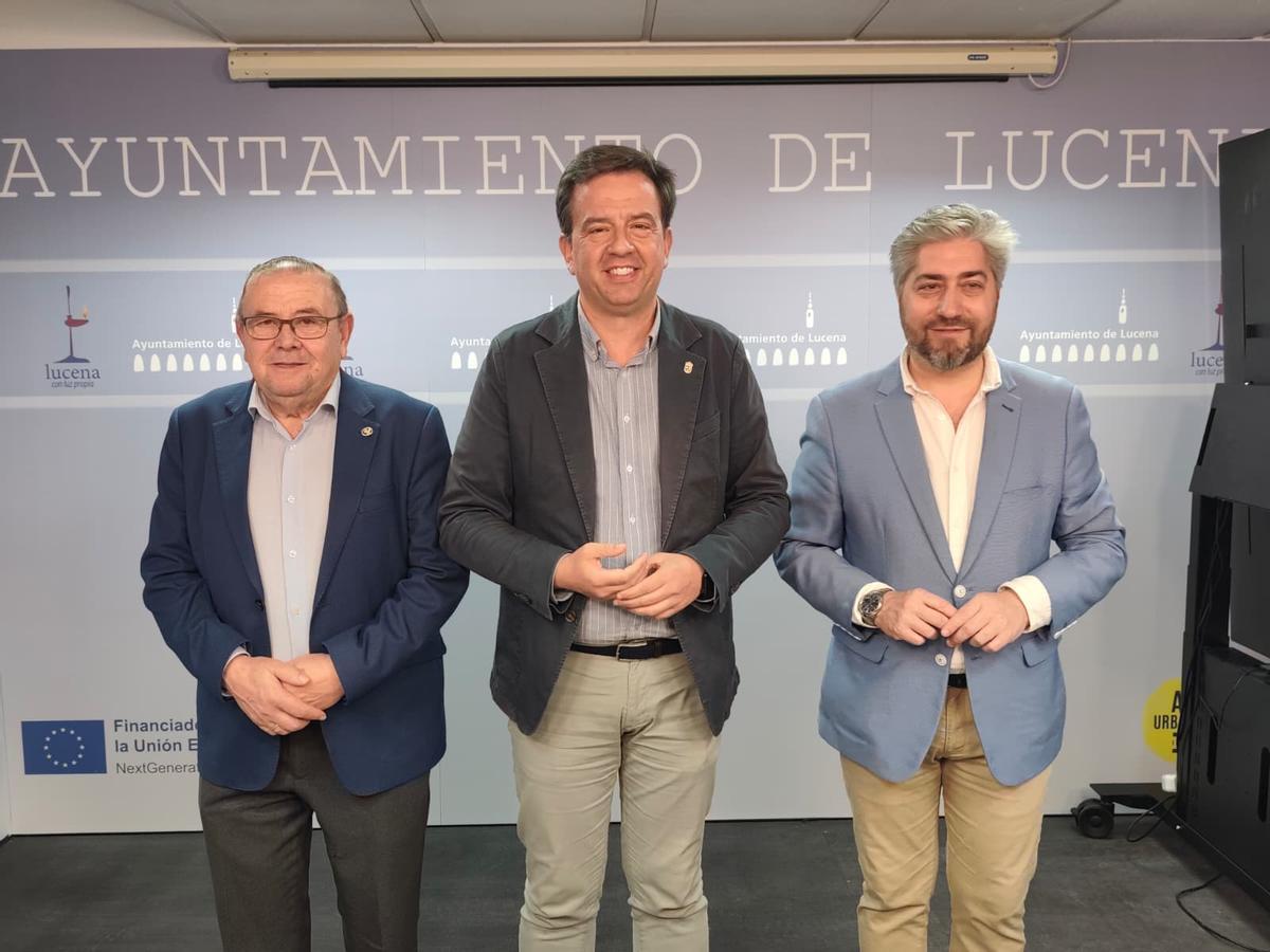 Antonio Díaz, Aurelio Fernández y Francisco Barbancho.