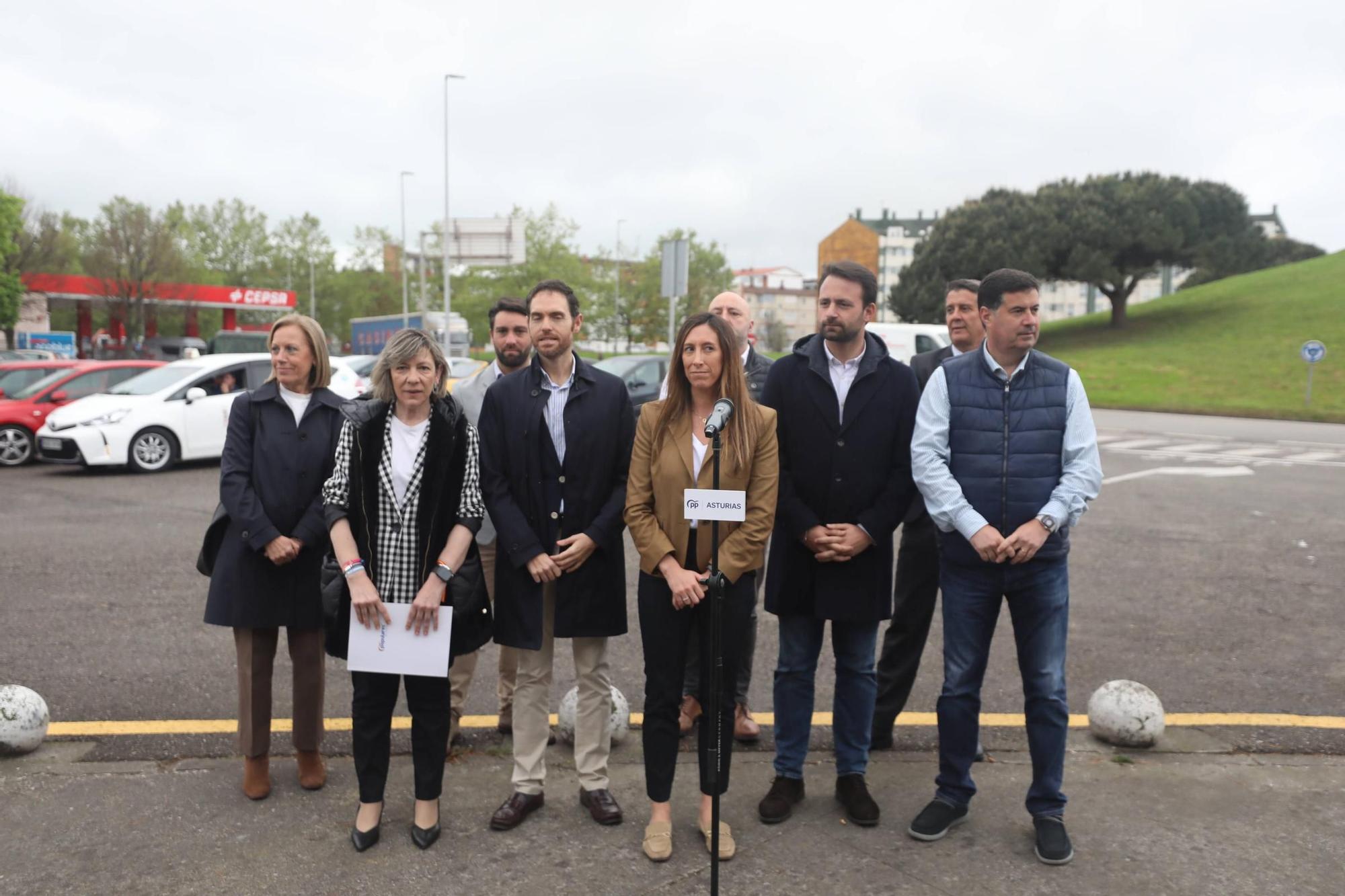 El acto del PP de Asturias con Sergio Sayas por el vial de Jove, en imágenes