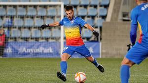 Marti Vilà en un partido con el FC Andorra