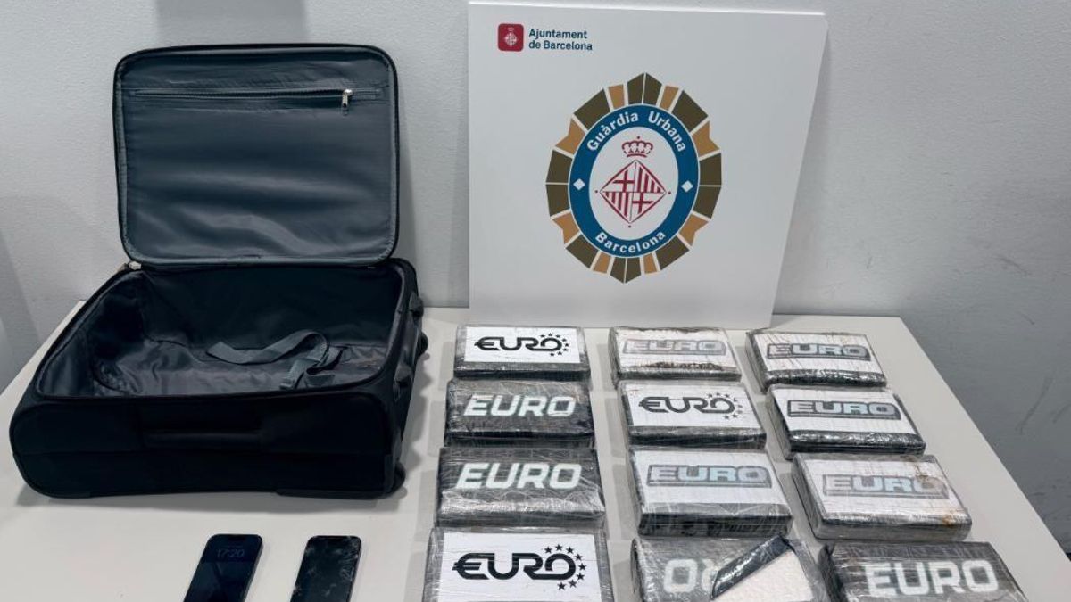 La droga intervenida por la Guardia Urbana de Barcelona cerca de Sagrada Familia