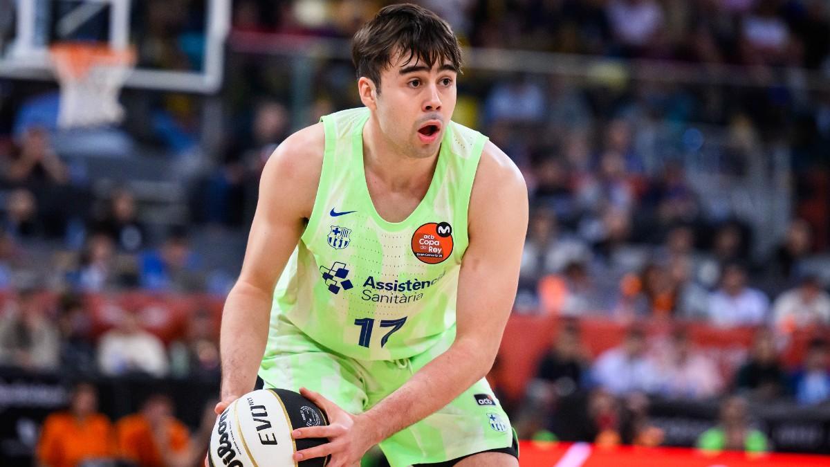 Juan Núñez, en un partido con el Barça