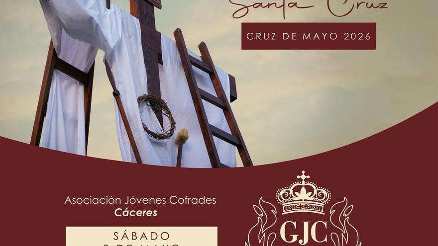 La Asociación de Jóvenes Cofrades de Cáceres estrena su propia procesión con la Cruz de Mayo: esta es su fecha y recorrido