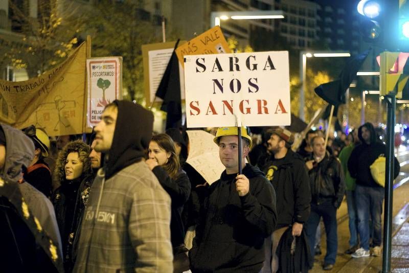 Fotogalería de la marcha de los bomberos forestales