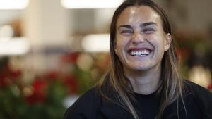 Sabalenka, este martes en Madrid.