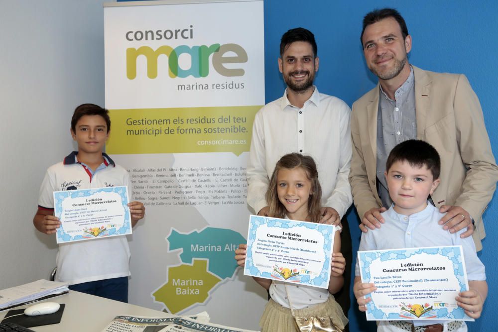 Ganadores del certamen de microrrelato escolar