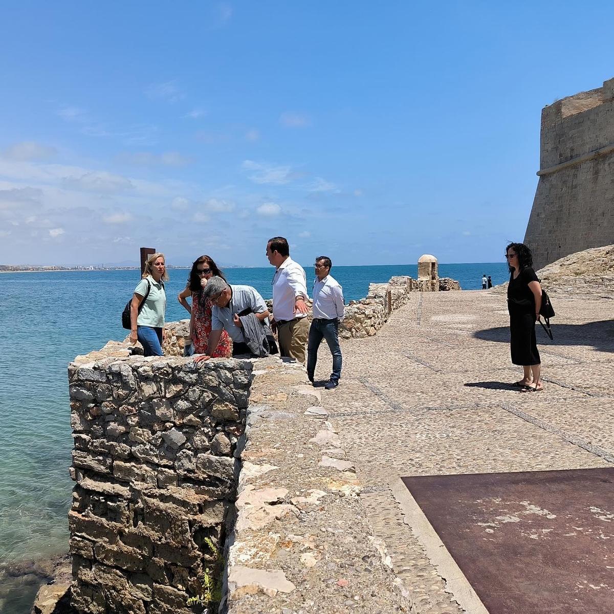 Foto de la visita a la zona de la Porteta en Peñíscola.