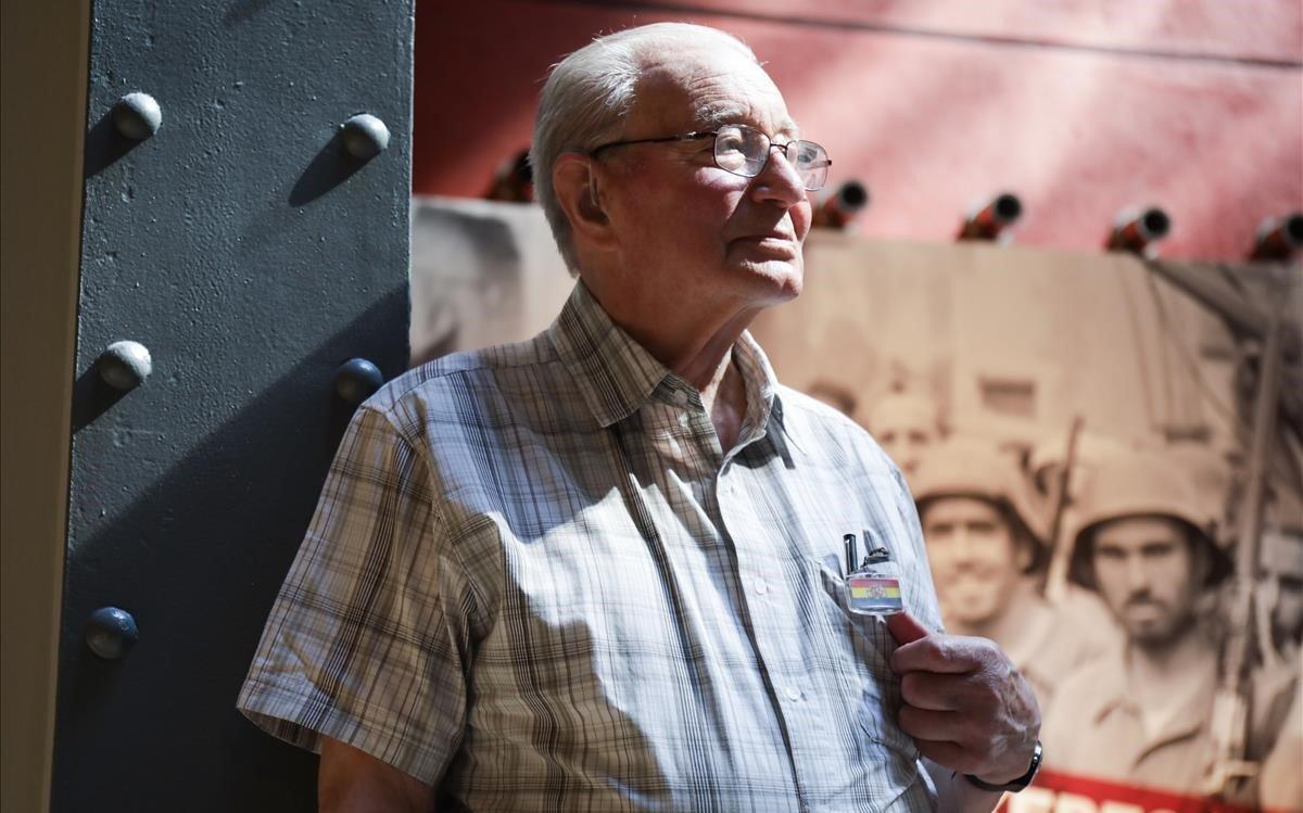 Herminio Martínez, en el Museu d’Història de Catalunya.