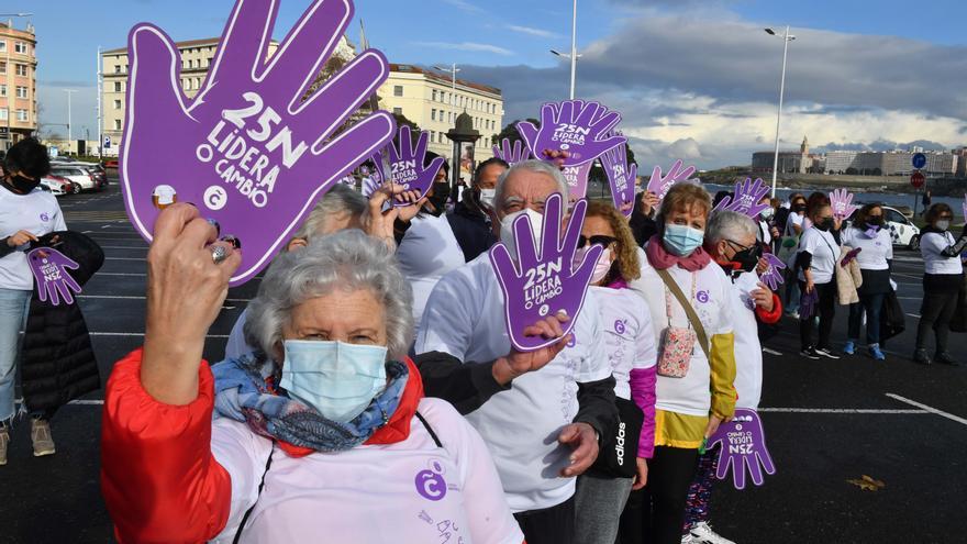 25-N en A Coruña | O deporte di &quot;non&quot; á violencia sobre as mulleres