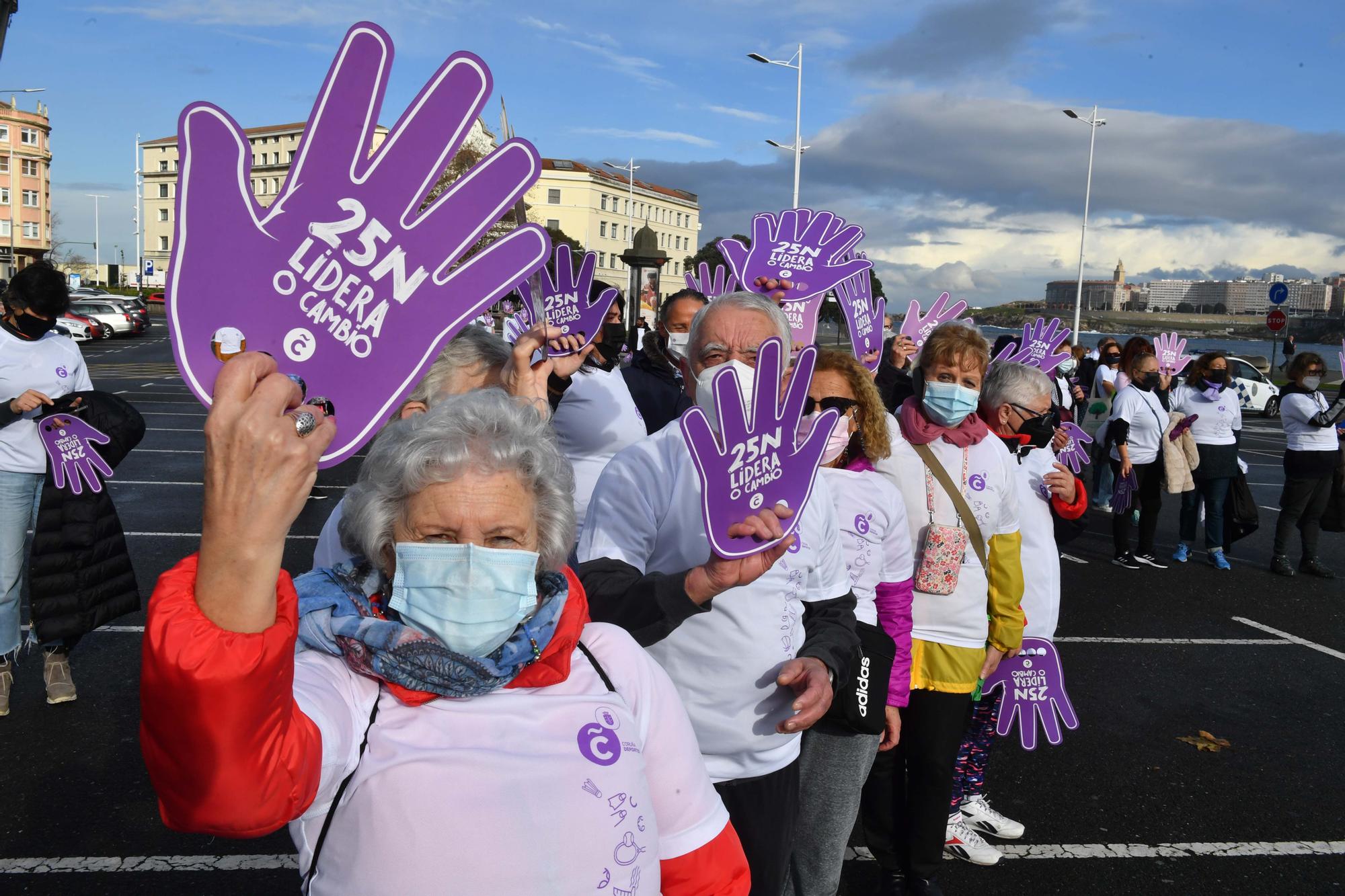 25-N en A Coruña | O deporte di "non" á violencia sobre as mulleres