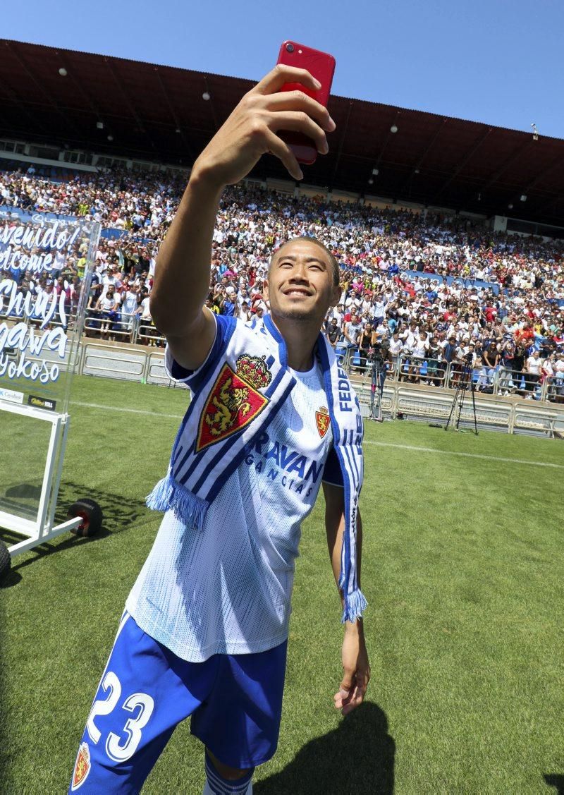 Presentación de Kagawa como jugador del Zaragoza