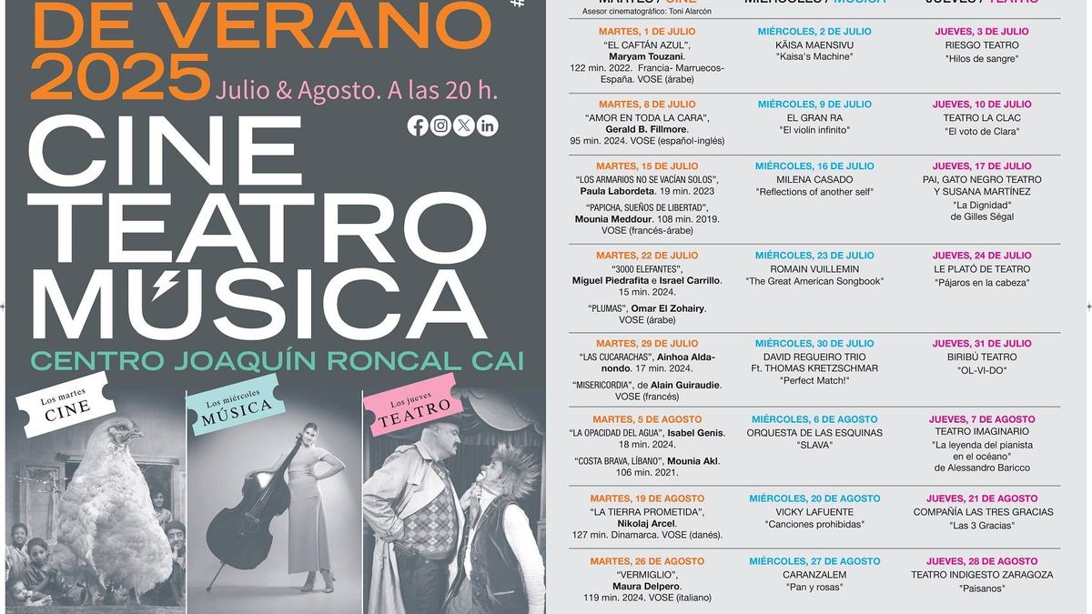 Programación completa de la XX Edición de “Noches de Verano”