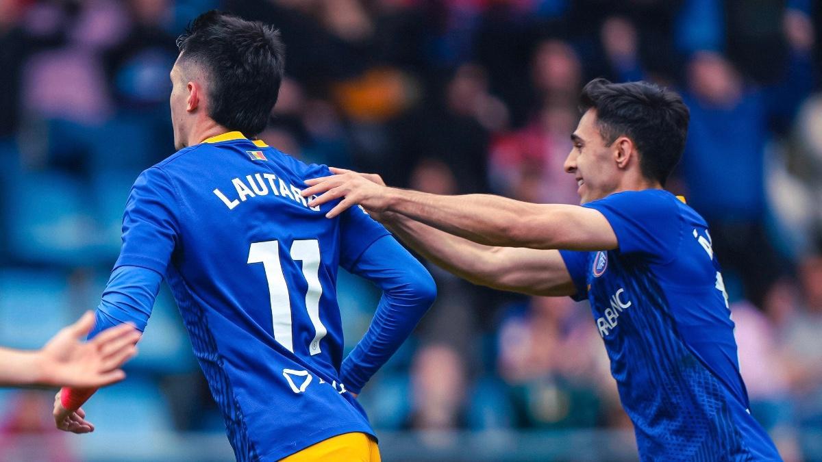 Lautaro, autor del último tanto de la victoria tricolor