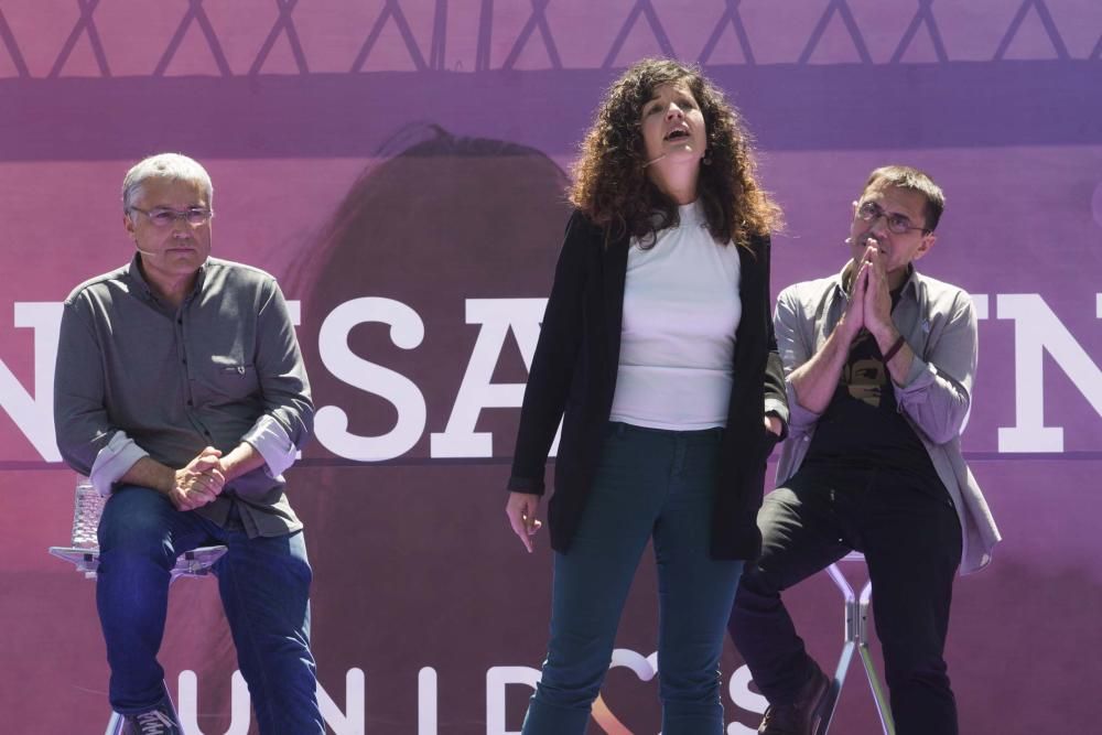 Acto electoral de Podemos en Oviedo con Juan Carlos Monedero