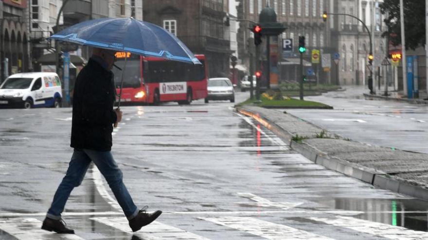 Lluvias débiles mañana por la mañana en las provincias de A Coruña y Pontevedra