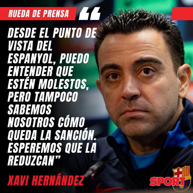 Del elogio a Mateu al plan con Yamal: las frases de Xavi en rueda de prensa