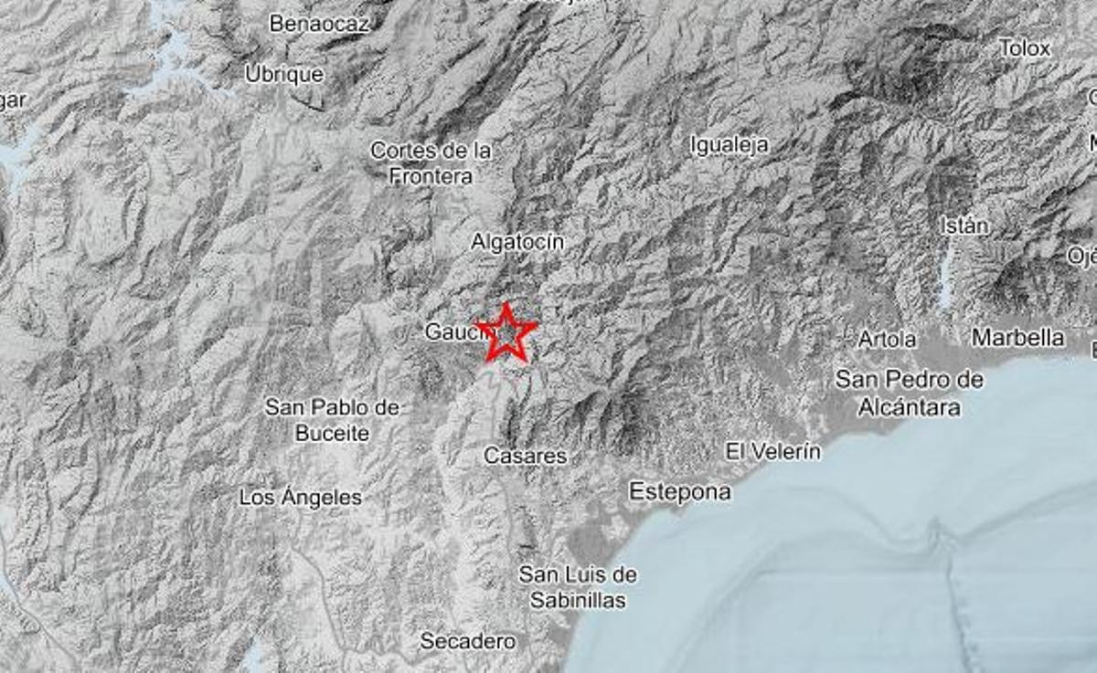 Gaucín ha sufrido tres terremotos en la tarde de este miércoles.