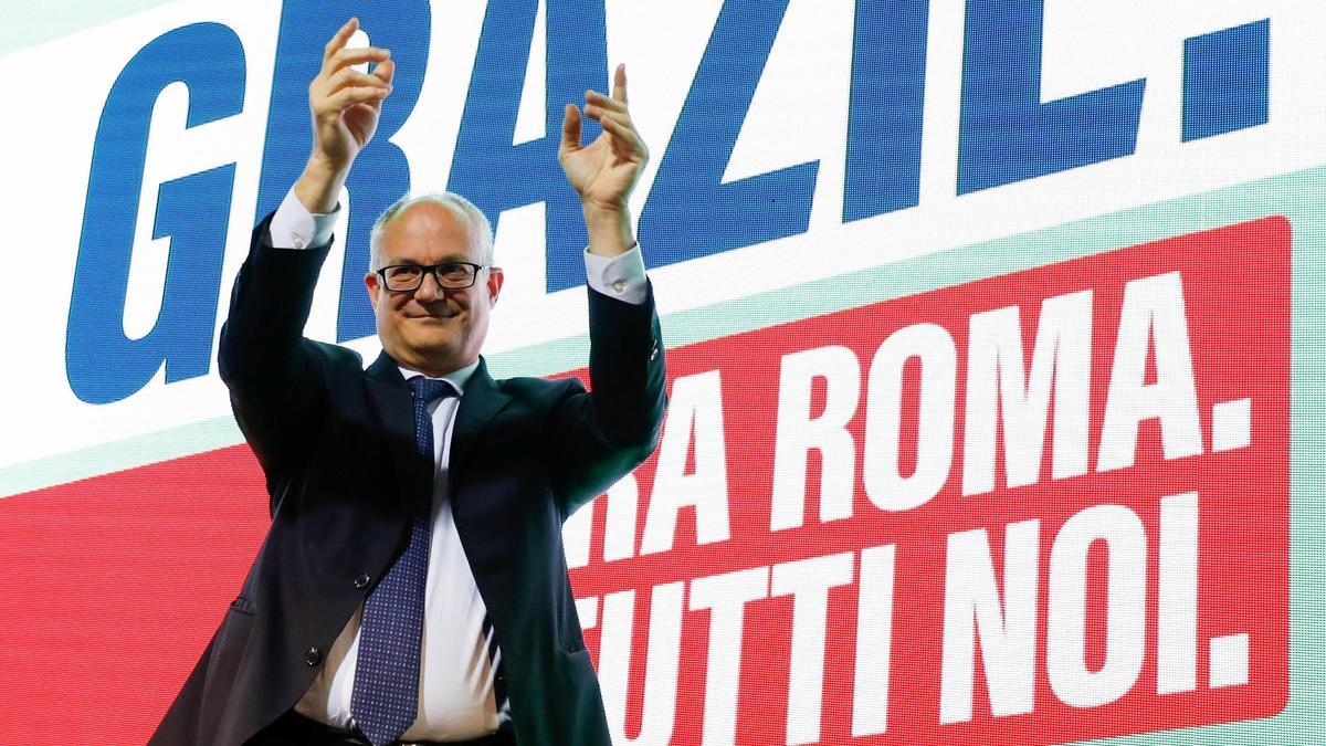 El candidato del centroizquierda en Roma, Roberto Gualtieri.