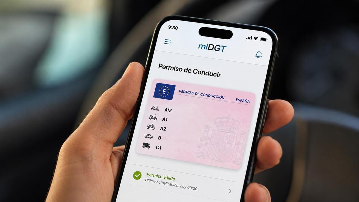 a partir de 2027 los conductores llevarán el carnet de conducir y todos los documentos oficiales en una cartera digital en el móvil