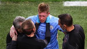 De Bruyne pateix una fractura d’òrbita i de nas després del xoc a la Champions