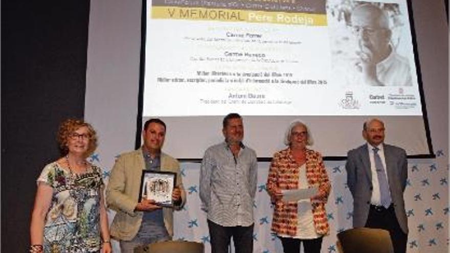 Un moment de l&#039;acte al CaixaFòrum Girona.