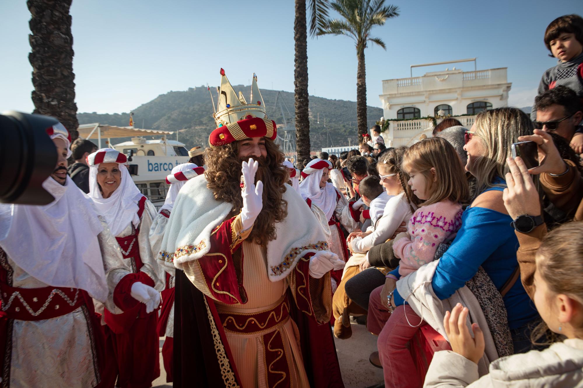 Los Reyes Magos desembarcan en Cartagena