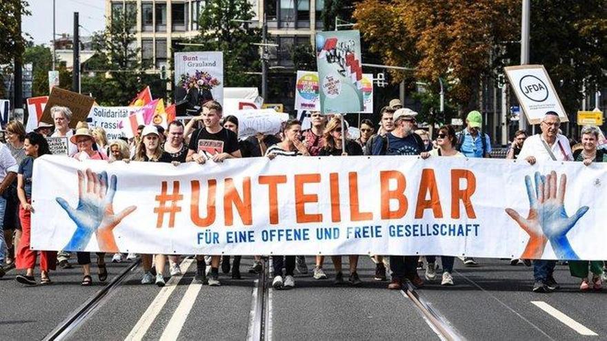 Alemania se manifiesta contra el ascenso de la ultraderecha