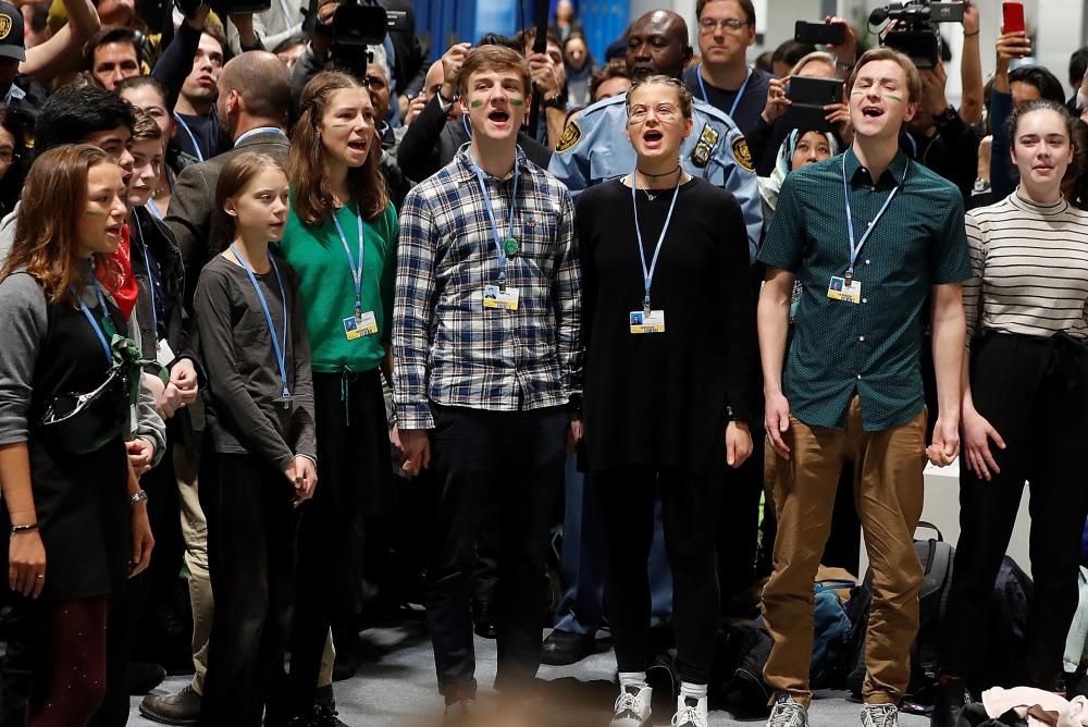 Greta Thunberg, en la Cumbre del Clima en Madrid