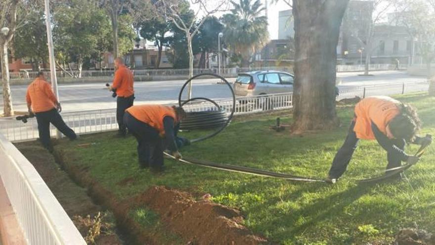 Renovación del sistema de riego de los jardines de la Ermita