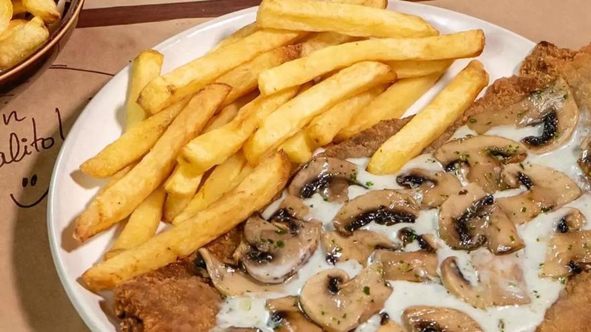 Una de las milanesas de Chalito