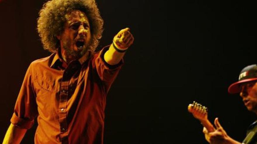 Zack de la Rocha y Tom Morello, vocalista y guitarra de Rage Against The Machine.