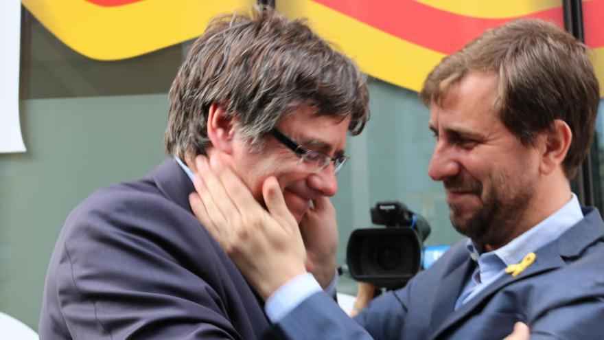 Puigdemont i Comín, fa uns mesos