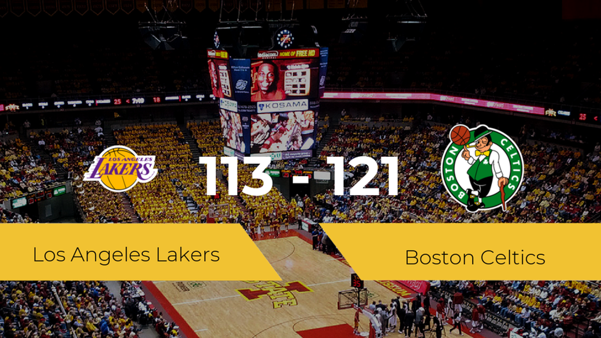 Boston Celtics se hace con la victoria contra Los Angeles Lakers por 113-121