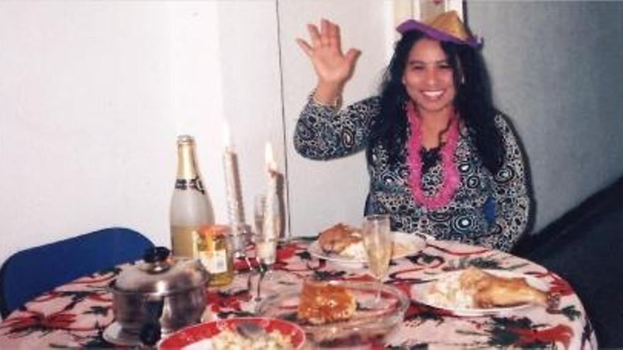 Carlin Ruiz, en una foto tomada en su casa en las Navidades de 2007.